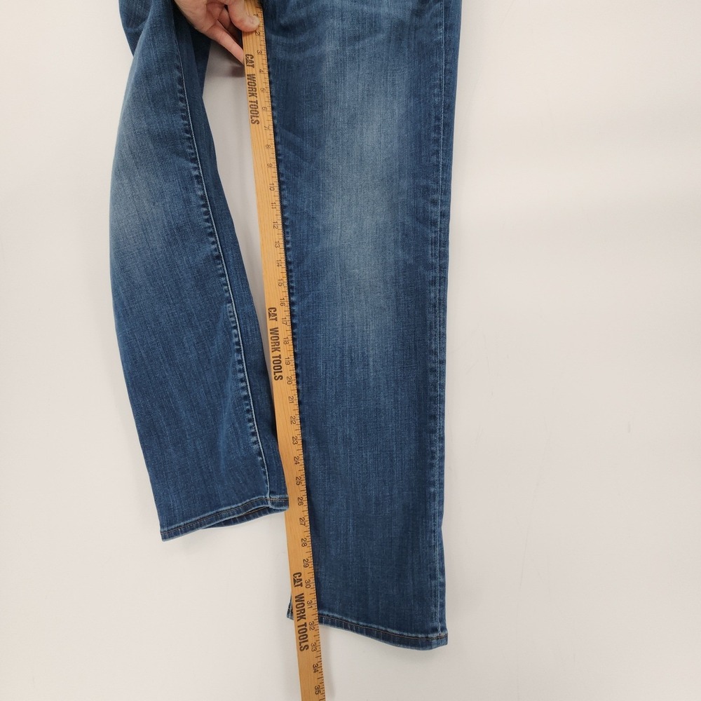 Banana Republic Slim Fit Traveler Jeans 35x32 Mens Blue Stretch Polycotton Faded - Picture 8 of 9